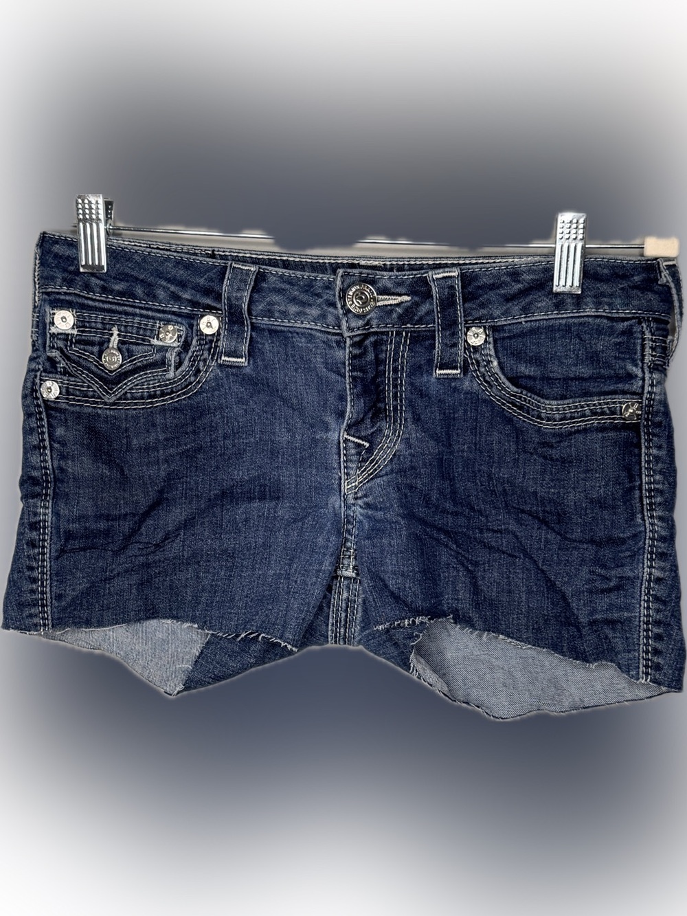 True Religion Cut-Off Denim Shorts
